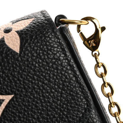 Louis Vuitton Empreinte Monogram Giant Felicie Pochette Black Beige 14 of 14