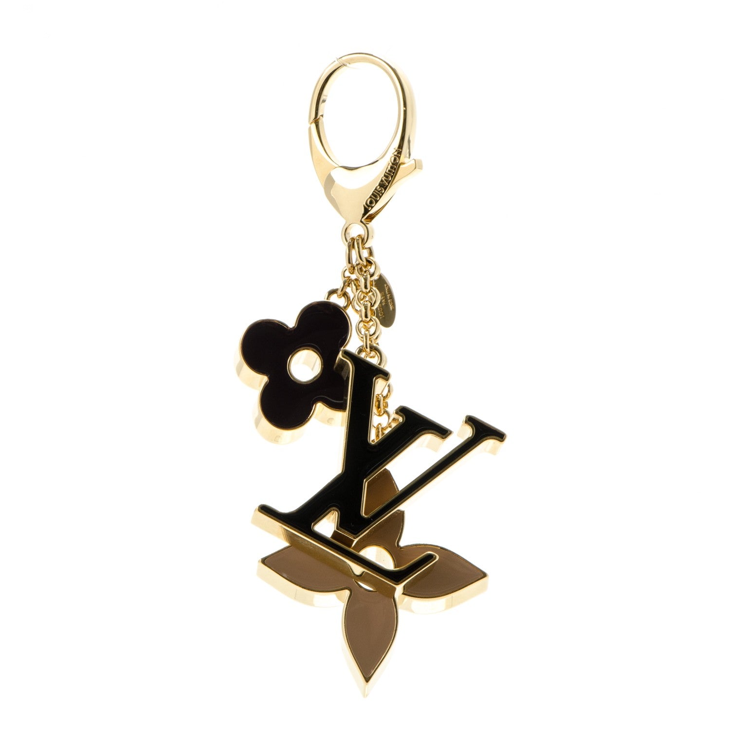 Louis Vuitton Fleur De Monogram Bag Charm Dore 5 of 8