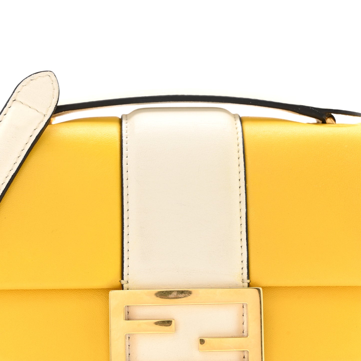 Nappa Apolo Bi-Color Mini Chain Baguette Limone White Ice
