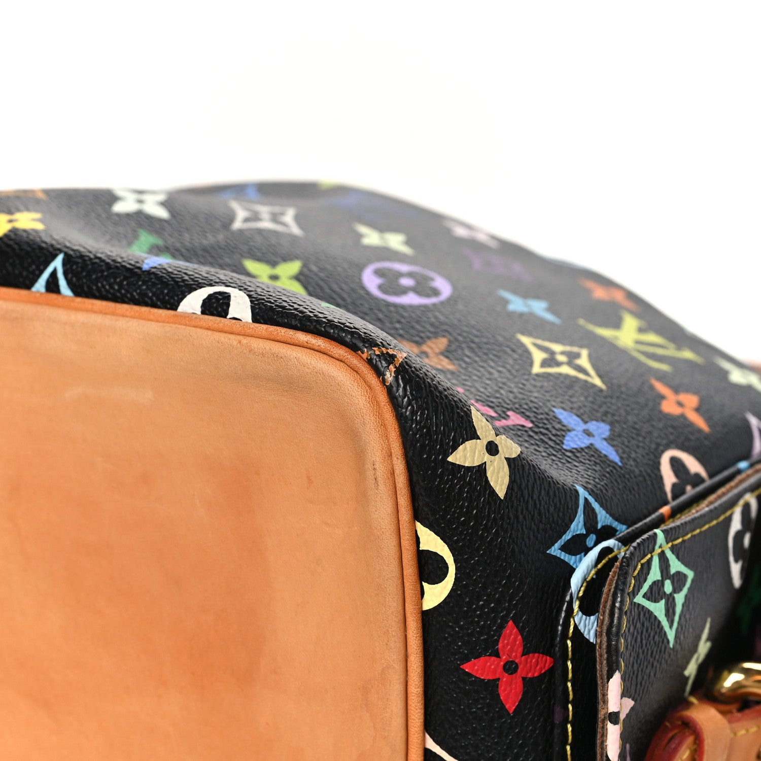 Louis Vuitton Monogram Multicolor Petit Noe Black 9 of 11