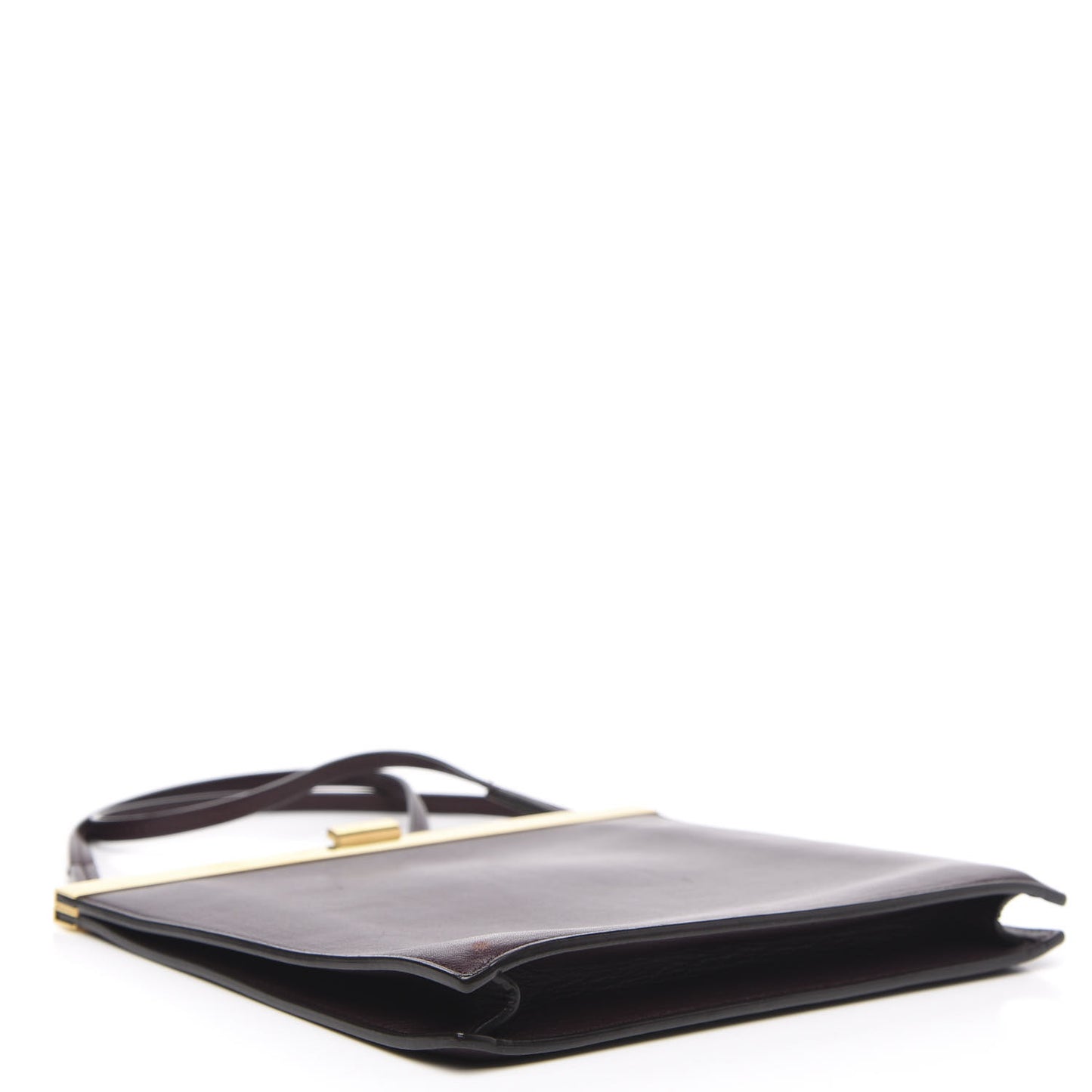 Smooth Calfskin Mini Clasp Bag Bordeaux