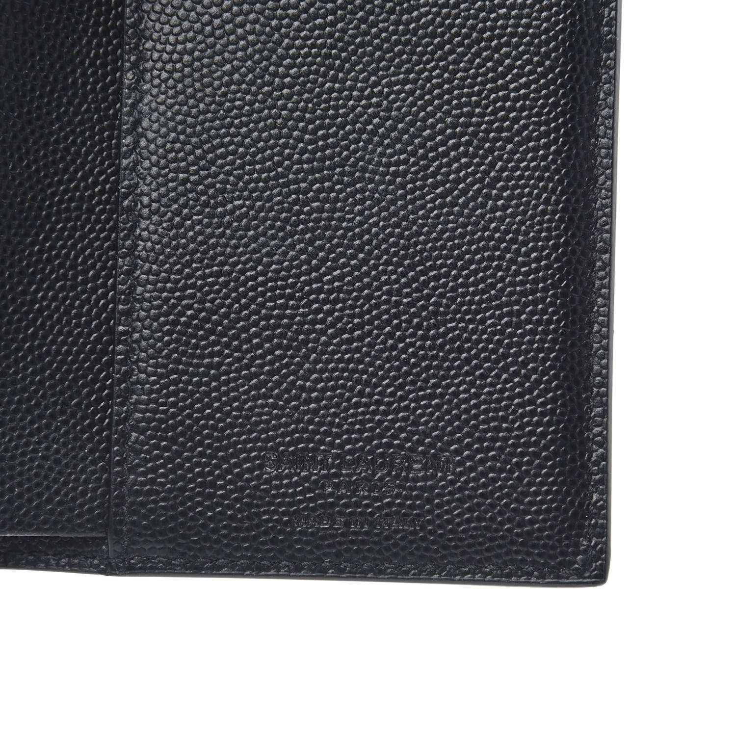 Saint Laurent Grain De Poudre Credit Card Wallet Black 6 of 7