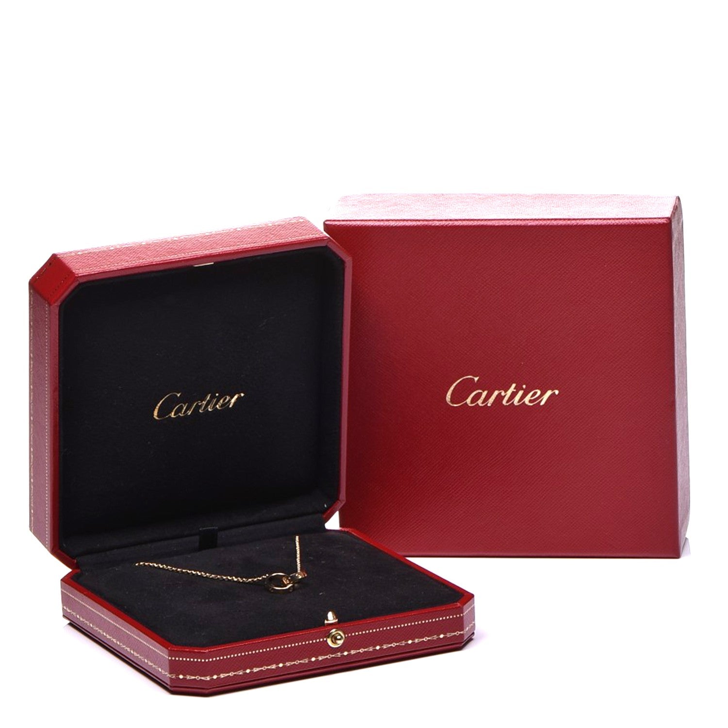 Cartier 18K Yellow Gold Interlocking LOVE Necklace 6 of 6