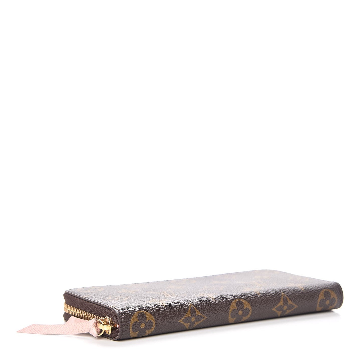 Monogram Clemence Wallet Rose Ballerine