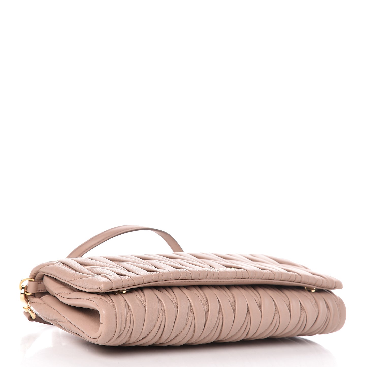 Nappa Matelasse Clutch Cammeo