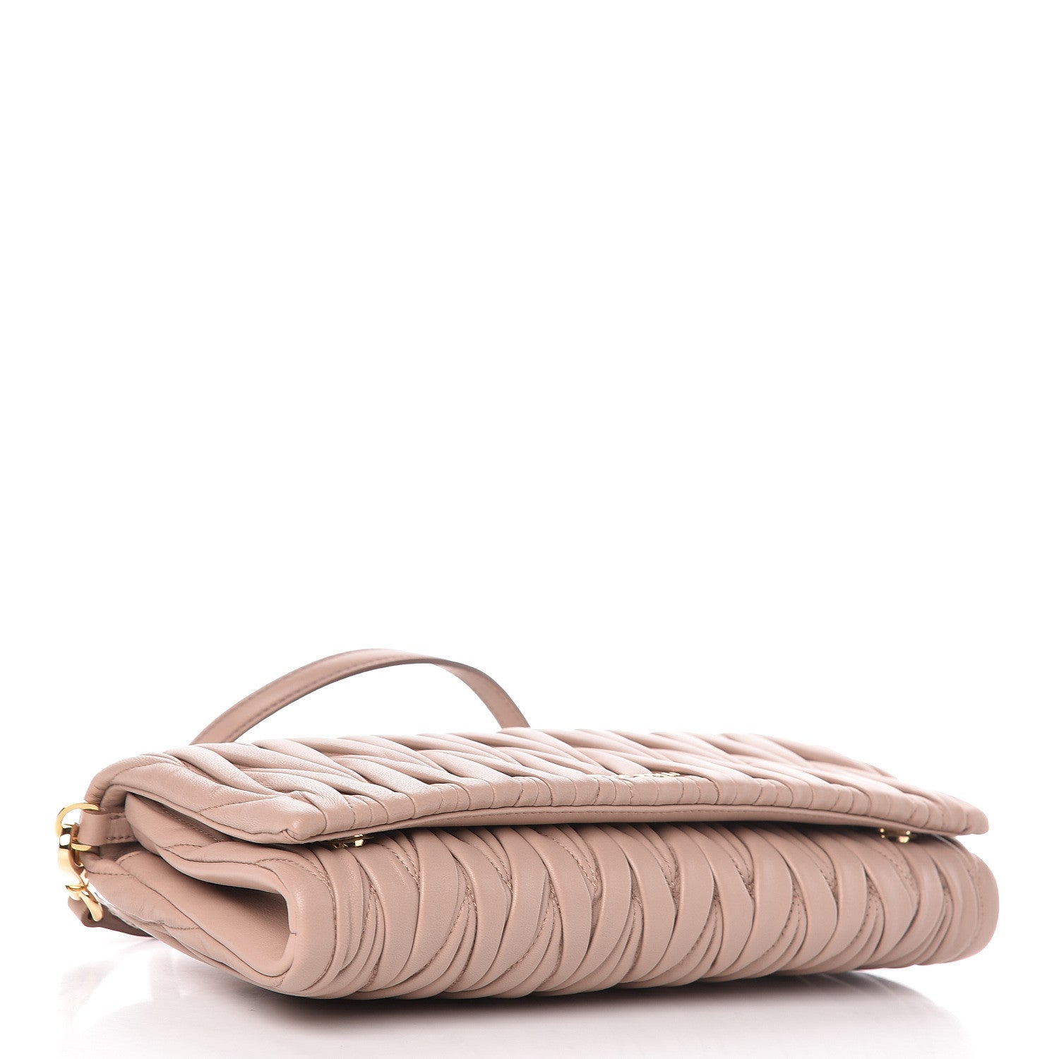 Miu Miu Nappa Matelasse Clutch Cammeo 4 of 10