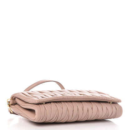 Miu Miu Nappa Matelasse Clutch Cammeo 4 of 10