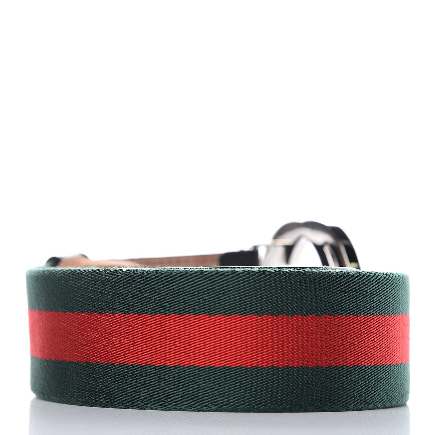 Calfskin Web Interlocking G Belt 95 38 Dark Brown