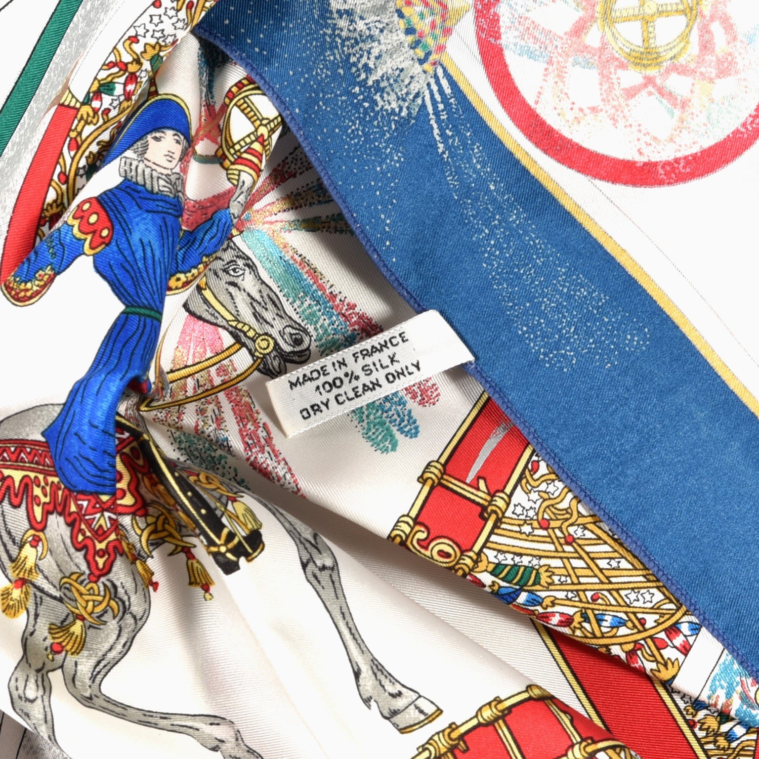 Hermes Silk Feux D'Artifice Pocket Square 4 of 4