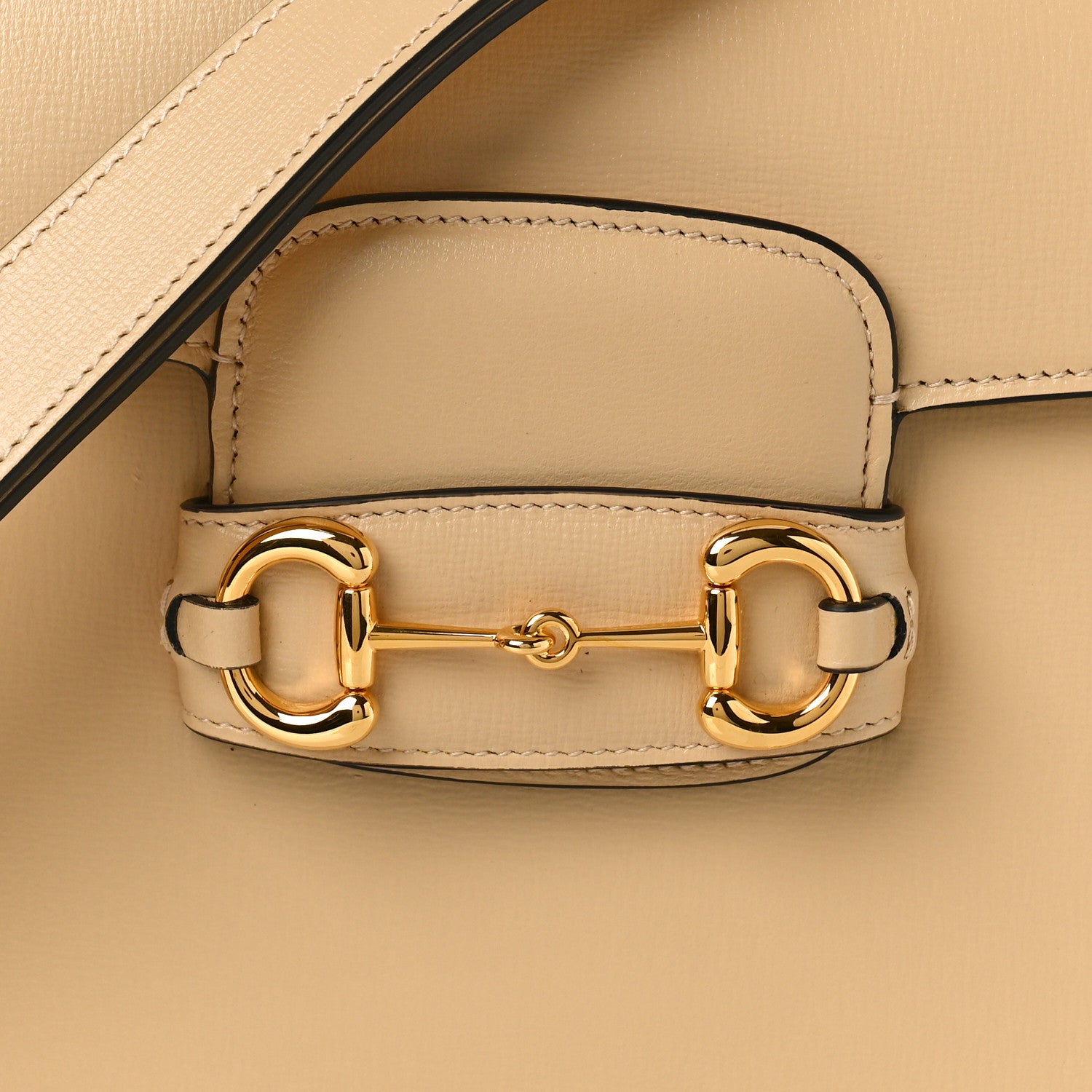 Gucci Azalea Calfskin Horsebit 1955 Shoulder Bag Bubble Tea 8 of 10