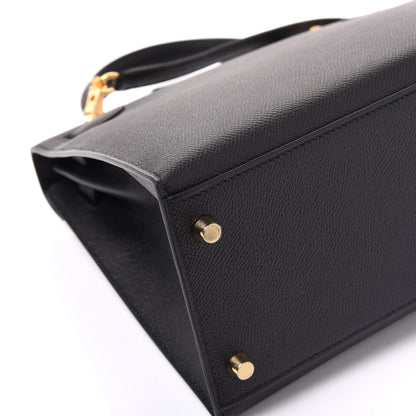 Hermes Epsom Kelly Sellier 28 Black 7 of 14