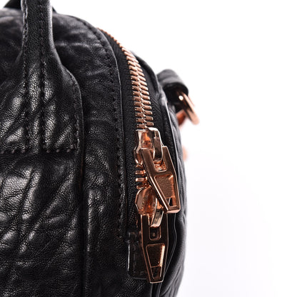 Alexander Wang Pebbled Lambskin Mini Rockie Black Rose Gold Hardware 10 of 11