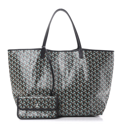 Goyard Goyardine Saint Louis Claire Voie GM Black Blue 1 of 12