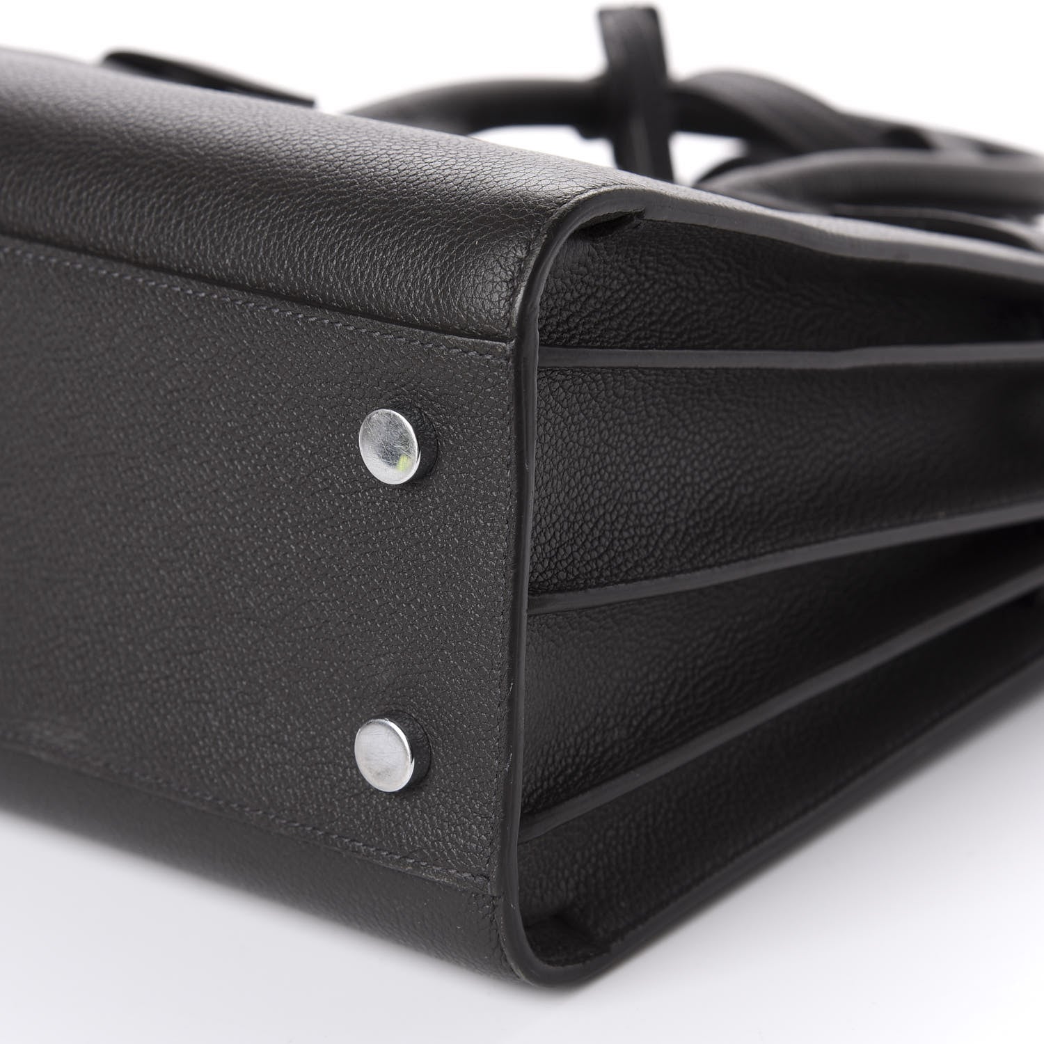 Saint Laurent Grained Calfskin Baby Sac De Jour Black 8 of 20