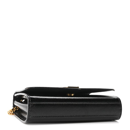 Saint Laurent Grain De Poudre Small Monogram Kate Satchel Black 4 of 9