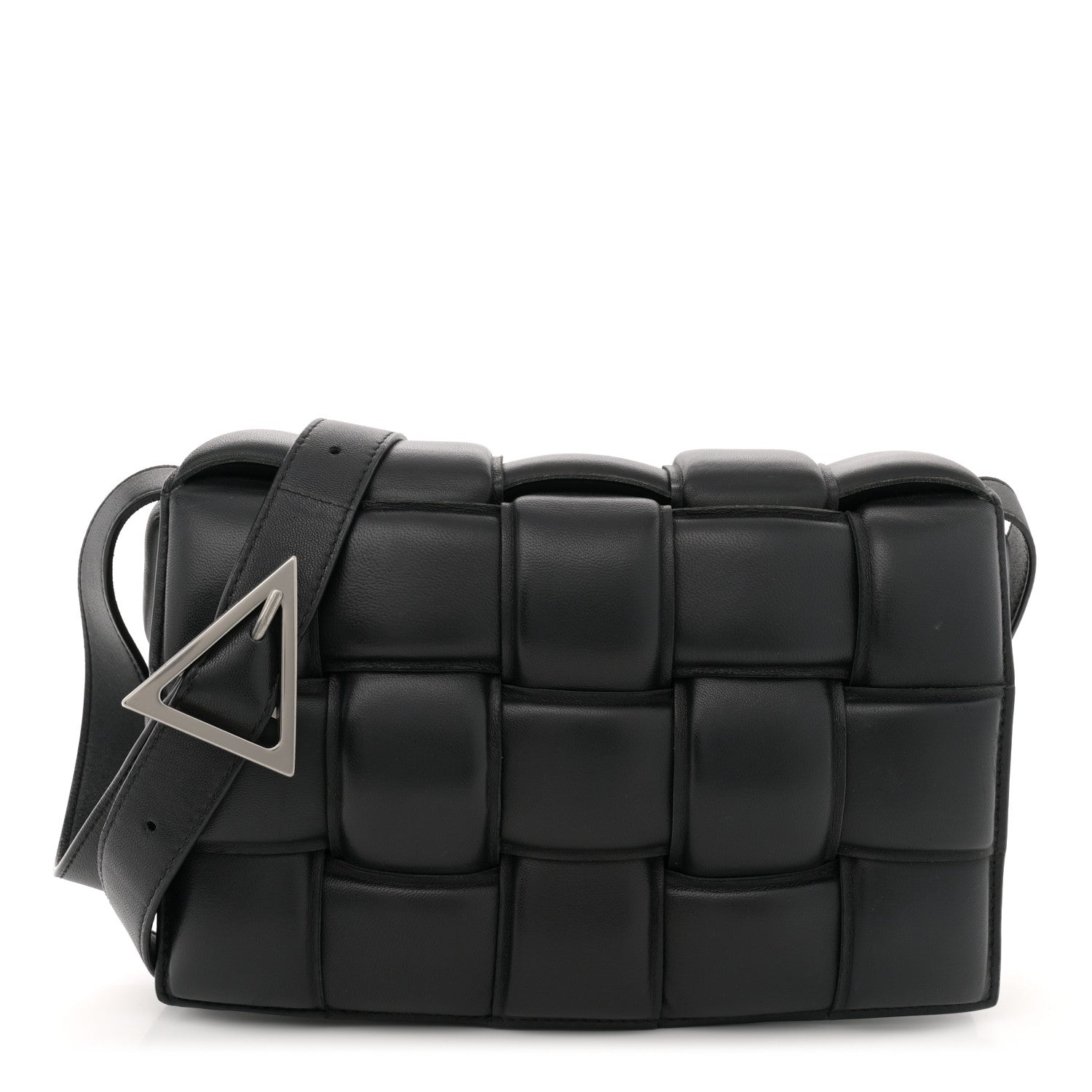Bottega Veneta Nappa Maxi Intreccio Padded Cassette Crossbody Bag Black 1 of 12