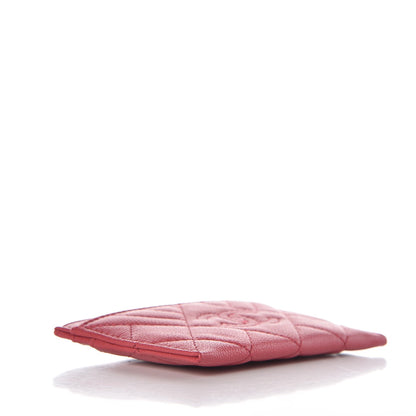 Chanel Caviar Chevron Quilted Card Holder Pink 4 of 8