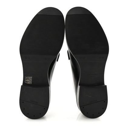 Prada Spazzolato Mens Derby Loafers 8 Black 6 of 9
