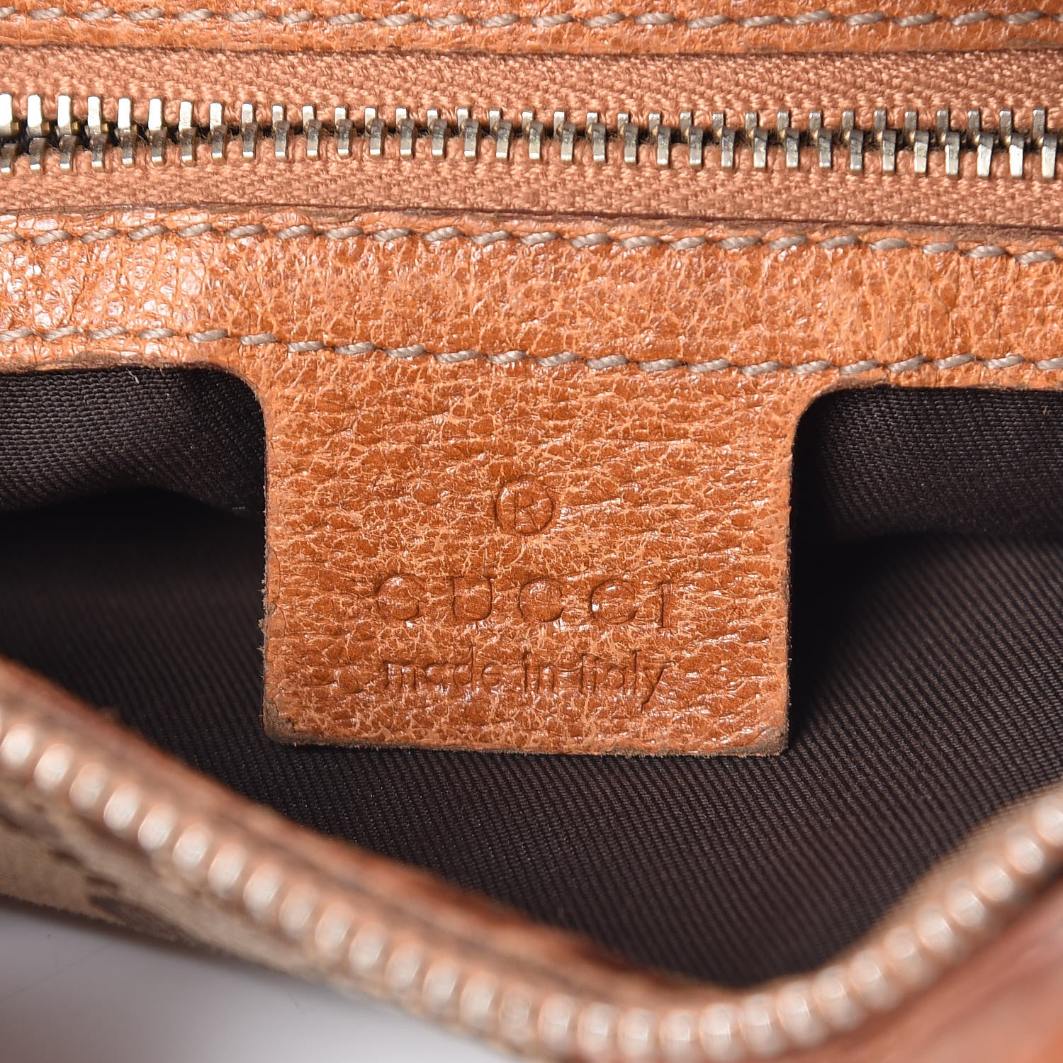 Gucci Monogram Creole Hobo Tobacco 6 of 22