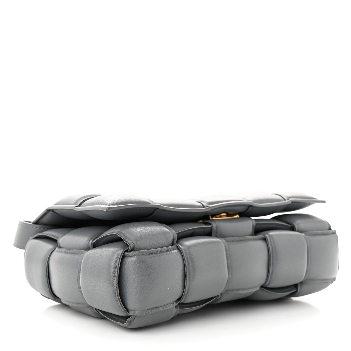 Nappa Maxi Intreccio Padded Cassette Crossbody Bag Thunder