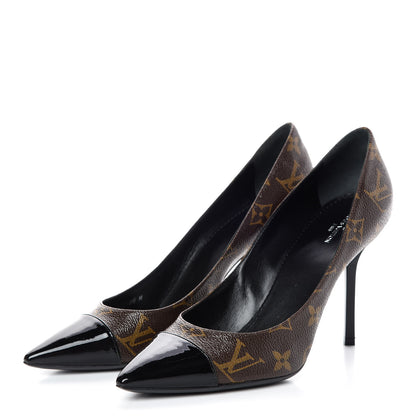 Louis Vuitton Patent Monogram Fetish Pumps 38.5 3 of 8