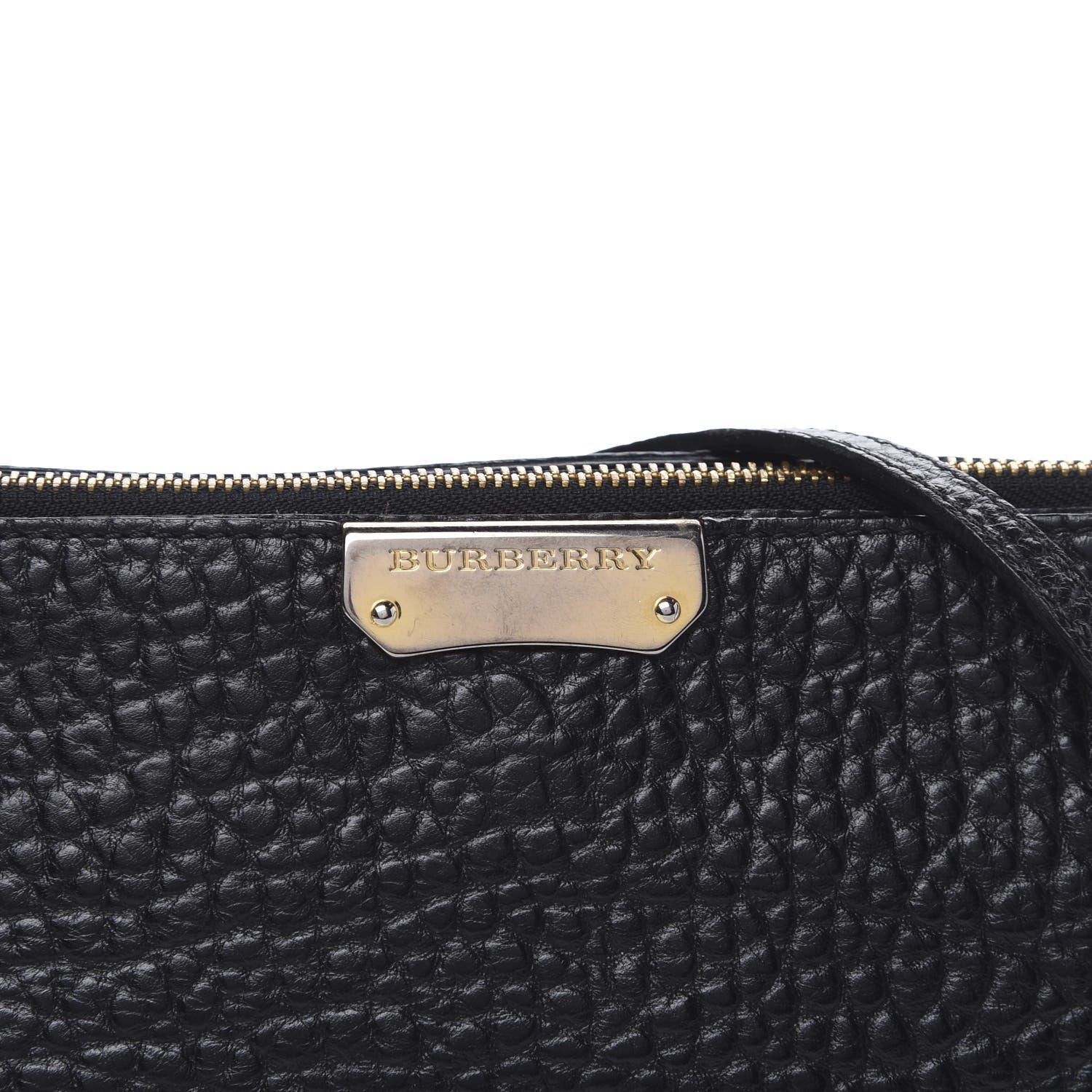 Burberry Signature Grain Calfskin Small Chichester Crossbody Clutch Bag Black 11 of 11