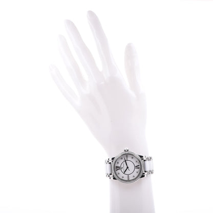 David Yurman Stainless Steel Ceramic Diamond Bezel 34mm Classic Quartz Watch White 2 of 7