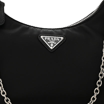 Prada Re-Nylon Saffiano Re-Edition 2005 Shoulder Bag Black 9 of 11