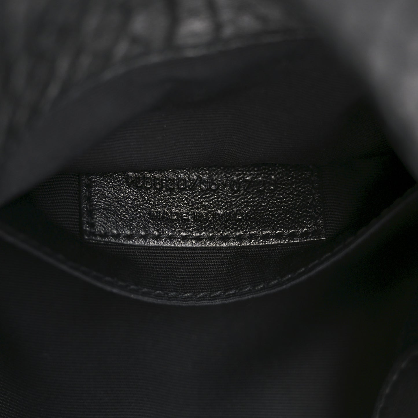 Grained Lambskin Monogram Mini Niki Chain Satchel Black