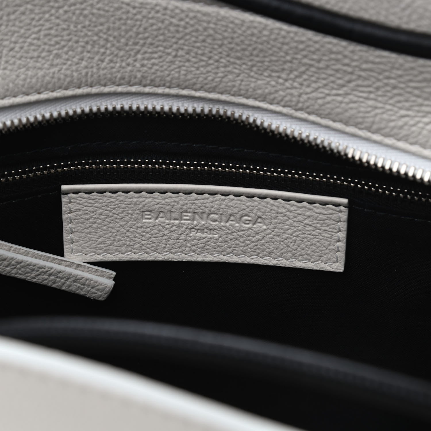 Balenciaga Calfskin Medium Logo North South Shopping Tote White 5 of 10