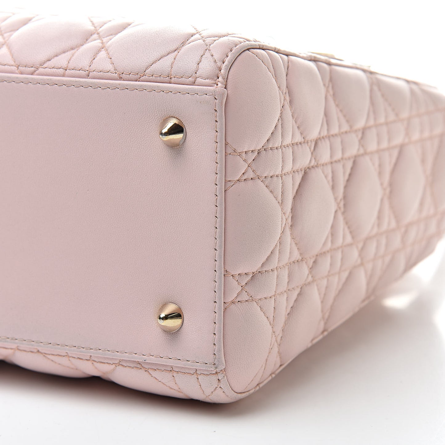 Lambskin Cannage Medium Lady Dior Light Pink