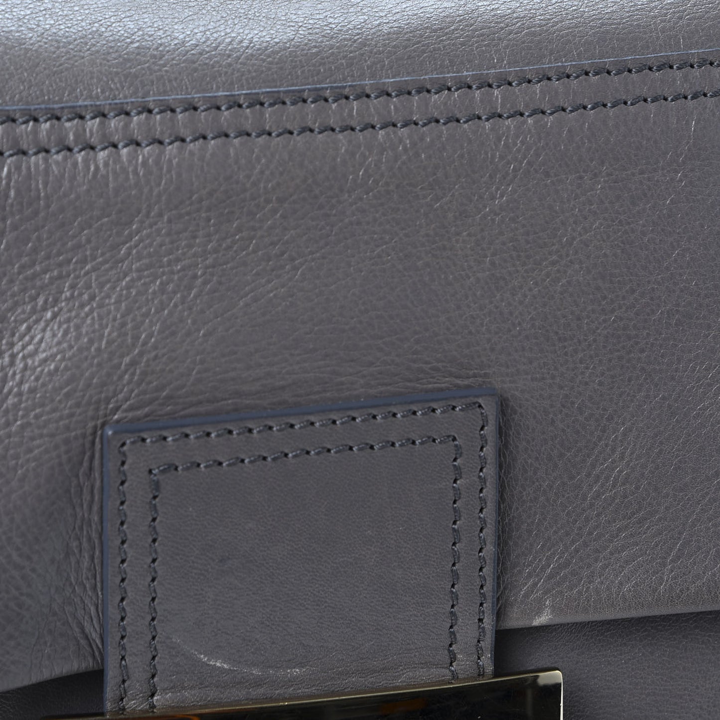 Vitello Acqua Large Convertible Baguette Grigio Scuro