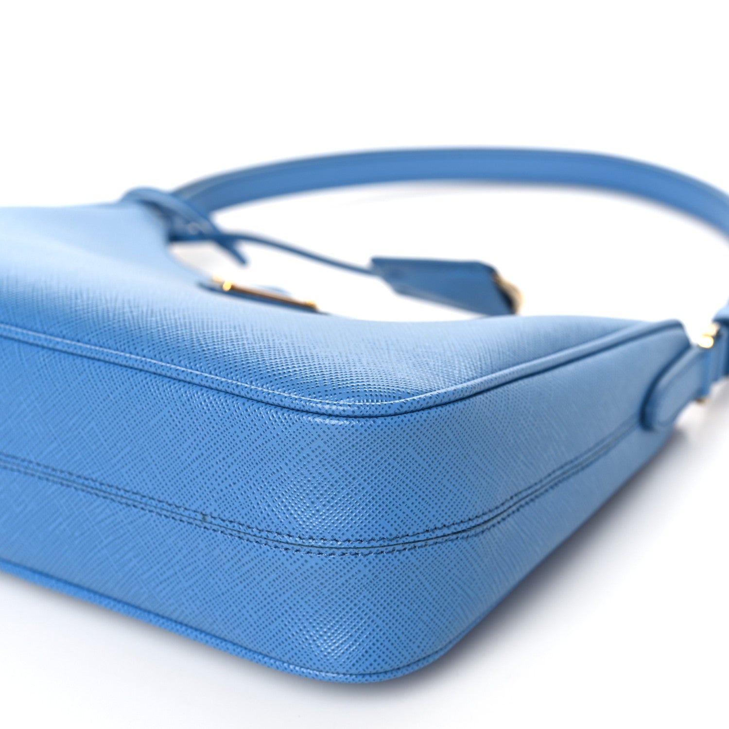 Prada Saffiano Lux Mini Re-Edition Shoulder Bag Pervinca 10 of 10