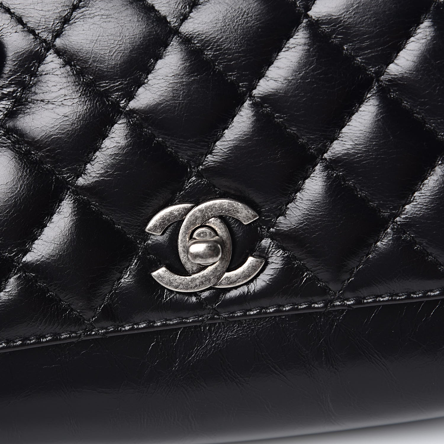 Chanel Aged Calfskin Quilted Double Sided Flap Black 10 of 11