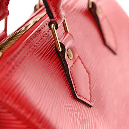 Louis Vuitton Epi Speedy 25 Castillan Red 14 of 14