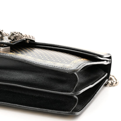 Gucci X SEGA Calfskin GUCCY Stars Medium Dionysus Shoulder Bag Black Gold 11 of 21