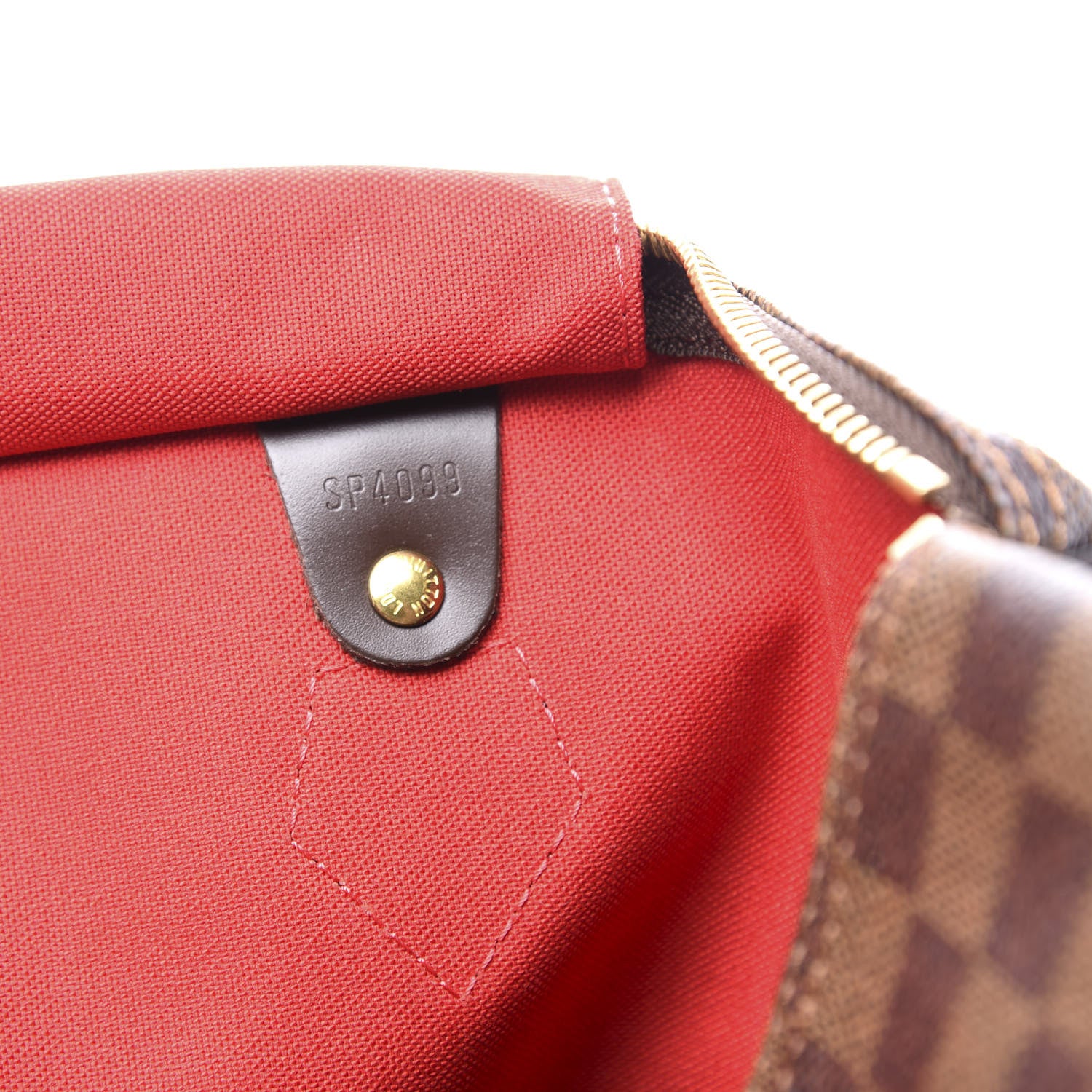 Louis Vuitton Damier Ebene Speedy 35 7 of 9