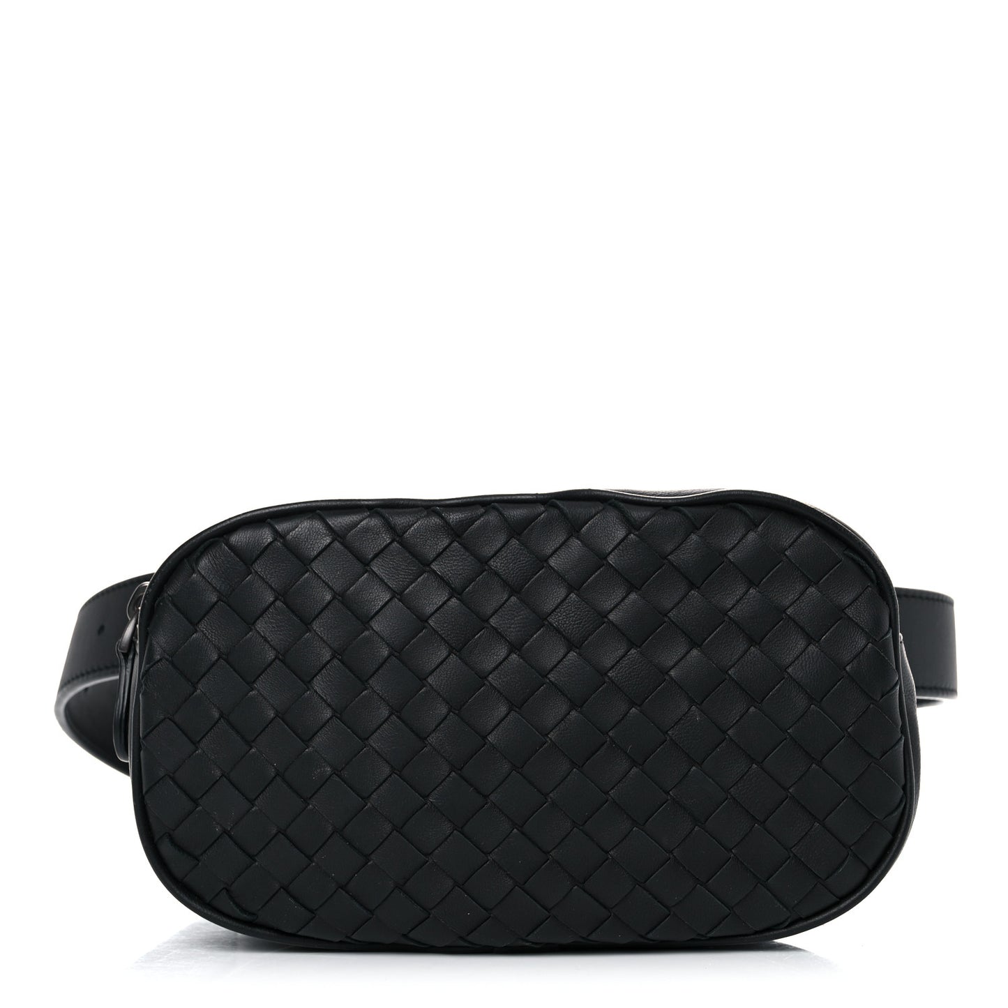 Nappa Intrecciato Belt Bag Black