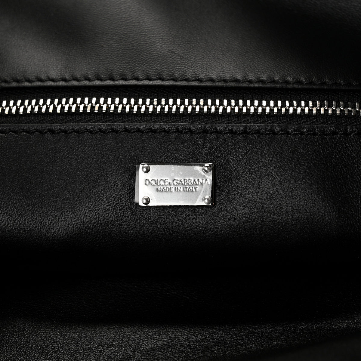 Dolce & Gabbana Calfskin Nappa Shopper Black 6 of 9