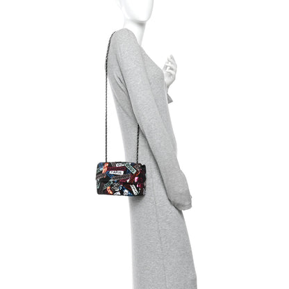 Chanel Sequin Logo Small Flap Ruthenium Multicolor 2 of 11