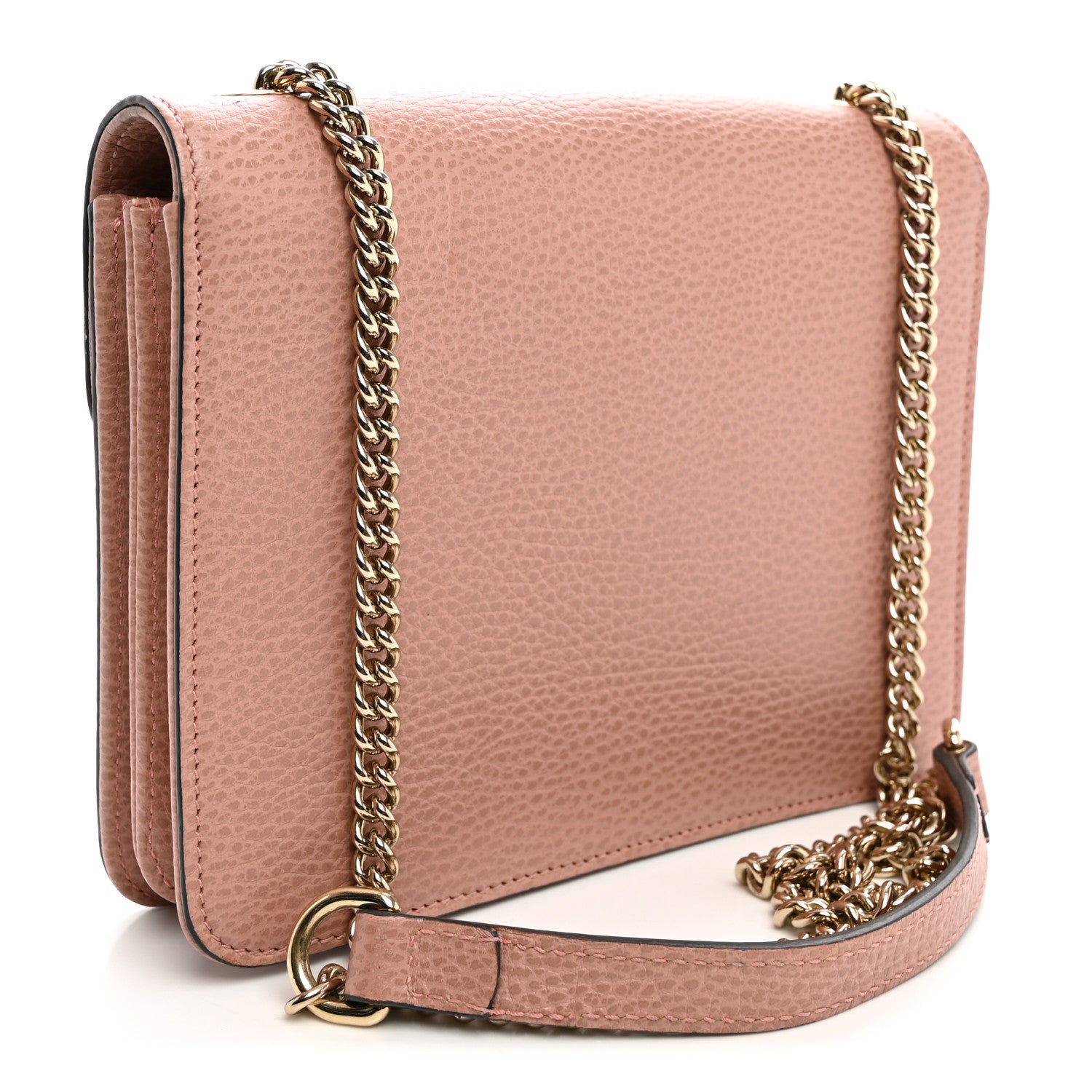 Gucci Dollar Calfskin Small Interlocking G Shoulder Bag Soft Pink 3 of 10