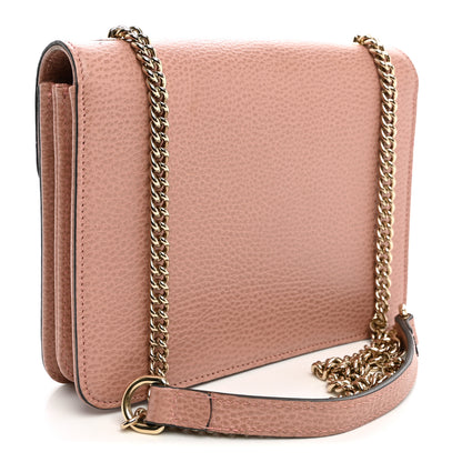 Gucci Dollar Calfskin Small Interlocking G Shoulder Bag Soft Pink 3 of 10