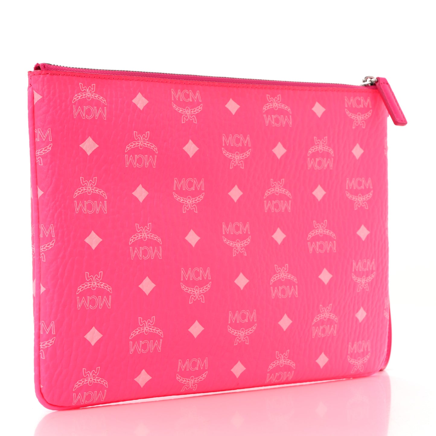 Visetos Wristlet Zip Pouch Neon Pink