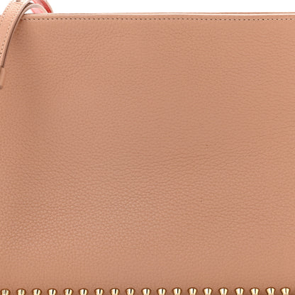 Christian Louboutin Calfskin Studded Loubiposh Clutch Nude 8 of 10