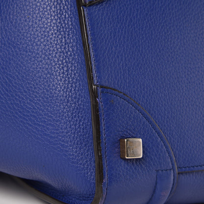 Celine Drummed Calfskin Mini Luggage Indigo 13 of 17