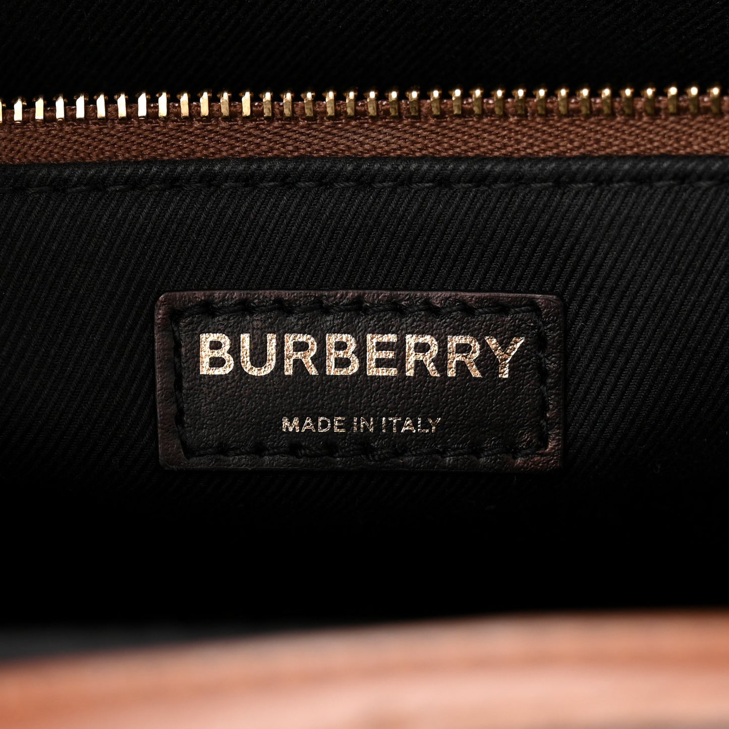 E-Canvas Monogram Stripe Mini Pocket Bag Bridle Brown