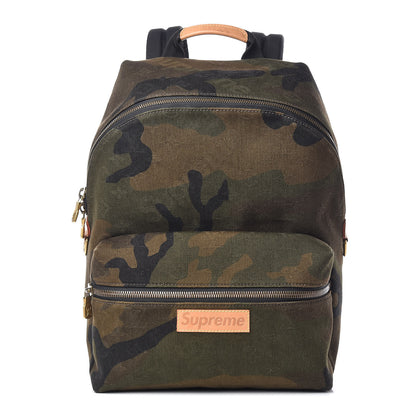 Louis Vuitton X SUPREME Canvas Camouflage Apollo Backpack 1 of 14