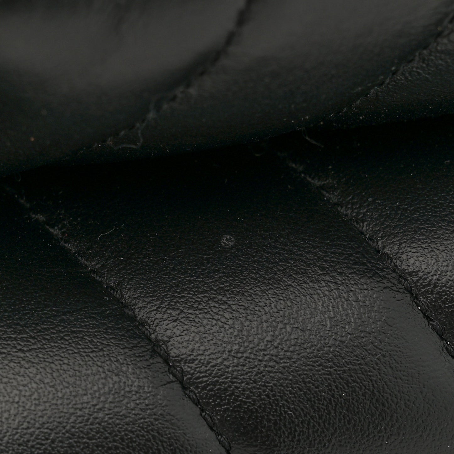 Calfskin Y Quilted Monogram Large Loulou Chain Satchel Black