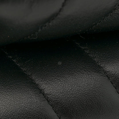 Saint Laurent Calfskin Y Quilted Monogram Large Loulou Chain Satchel Black 11 of 13