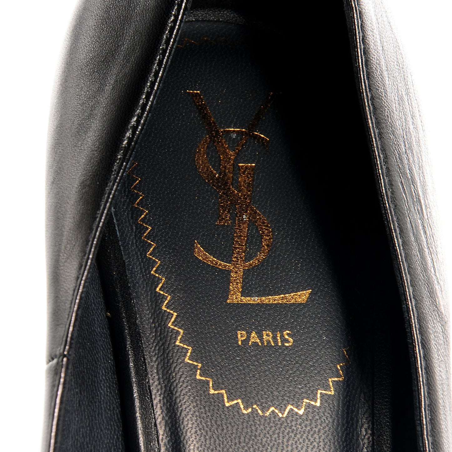 Calfskin Tribute 105 Platform Pumps 41.5 Black